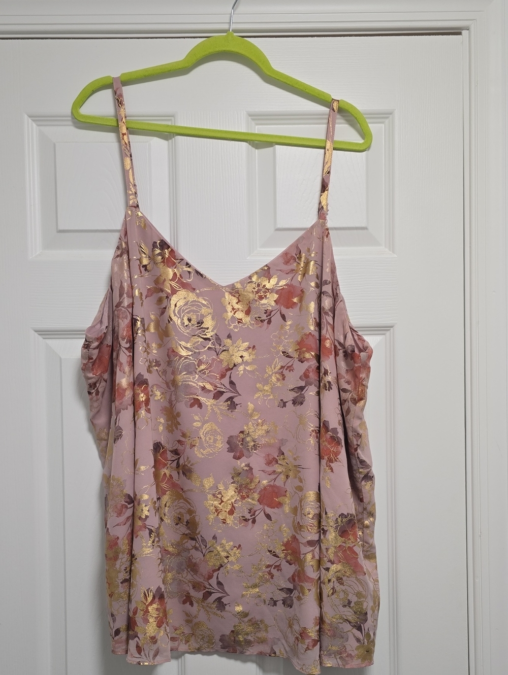 torrid Mauve Top with Gold Trim